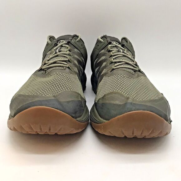 Merrell Nova 2 Trail Running Shoe J035567 Men's 14 Olive Vibram Sole Low Lace Up - Picture 2 of 13